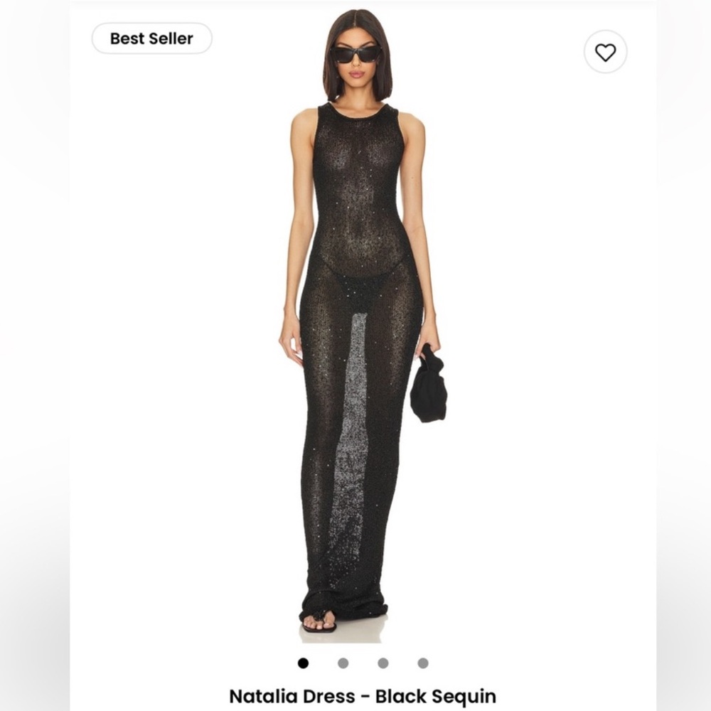 ASTA RESORT ~ Natalia Dress - Black Sequin (M)
